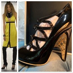 SOLD $1200 CHANEL Quilted Leather Heels